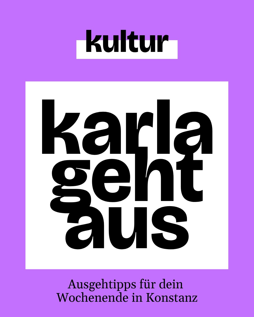 🤔 Noch nichts für die nächsten Tage geplant? Dann haben wir hier ein paar Ausgehtipps für dich!

MITTWOCH
🥟 Georgischer Abend @silo.konstanz: @anakurtu bringt traditionelle georgische Gerichte und Aromen ins Silo. Dich erwartet ein kulinarischer Einblick in die georgische Küche. 🕛 18–22 Uhr | 💸 Gerichte 8–12 €

🎹 Umsonst & draußen: Das Luca Sestak Trio spielt im Seegarten Allensbach. Zwischen Jazz, Klassik, Pop, Blues und Funk zeigt Pianist und Singer-Songwriter Luca Sestak, wie gut sich musikalische Genres miteinander kombinieren lassen. 🕛 ab 19:30 Uhr | 💸 Eintritt frei

DONNERSTAG

🎶 Radolfzeller Abendmarkt: Auf dem Marktplatz kannst du durch die Stände schlendern, essen, trinken und dabei Live-Musik hören. Der Abendmarkt findet noch bis September jeden Donnerstag statt. 🕛 16–21 Uhr | 💸 Eintritt frei

⛵ Staader Hafenfest: Vier Tage lang wird am Staader Hafen gefeiert – mit Essen, Getränken und Musik. Los geht’s am Donnerstagabend. 🕛 Eröffnung ab 17 Uhr | 💸 Eintritt frei

FREITAG

🍕 Flohmarkt & Pizza @kulturkiosk_schranke: Stöbern, Pizza essen und Musik hören: Der Kulturkiosk lädt zum kleinen Flohmi ein. 🕛 17–20 Uhr | 💸 Eintritt frei

🥗 INSALATA MISTA @kantinekn: Unter dem Motto „Mixed Music for Mixed People“ gibt’s in der Kantine einen Mix aus verschiedenen Musikrichtungen auf die Ohren. 🕛 23-4 Uhr | Abendkasse

SAMSTAG

📚 Sommerfest am Literaturhaus: Das Bodmanhaus lädt zum Sommerfest ein. 🕛 ab 16:30 Uhr | 💸 CHF 5 | Platzreservierung online

🌍 Afro Beach Party: Die Bodensee Afro Beach Party feiert ihr fünfjähriges Jubiläum an der See Oase. DJ Depablo bringt unter anderem Amapiano, Afropop, Bongoflava und Gengetone nach Klein Venedig. 🕛 16–23 Uhr | 💸 Eintritt frei

👉 Dein Highlight fehlt? Schreib’s uns in die Kommentare! 💜💚